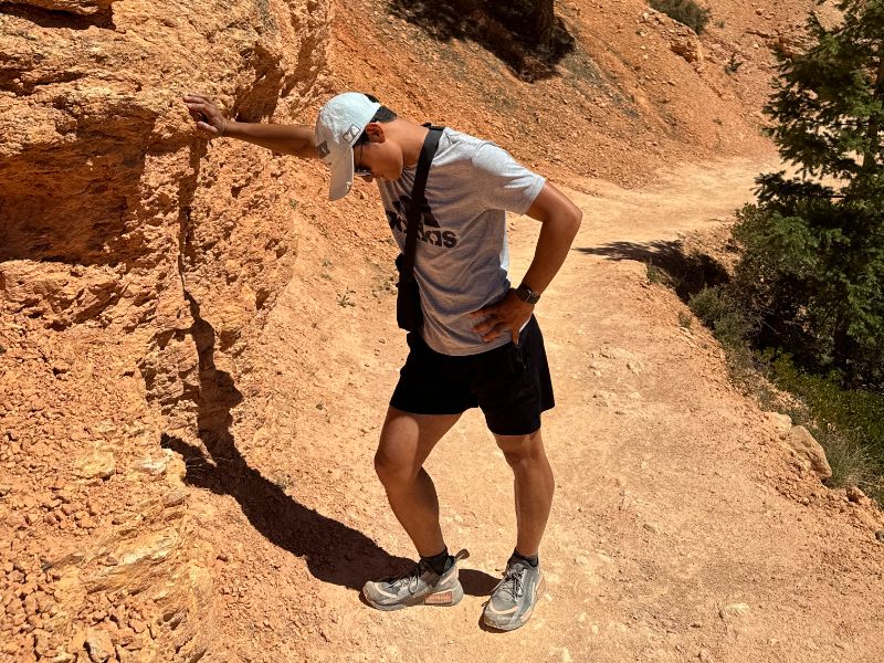 Unprepared hike in Bryce Canyon National Park